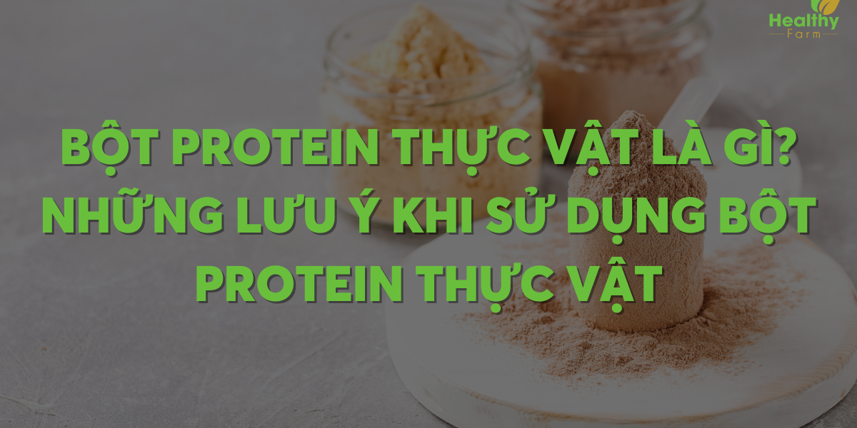 Bột Protein Thực Vật Là Gì? Khám Phá Lợi Ích và Cách Sử Dụng Hiệu Quả