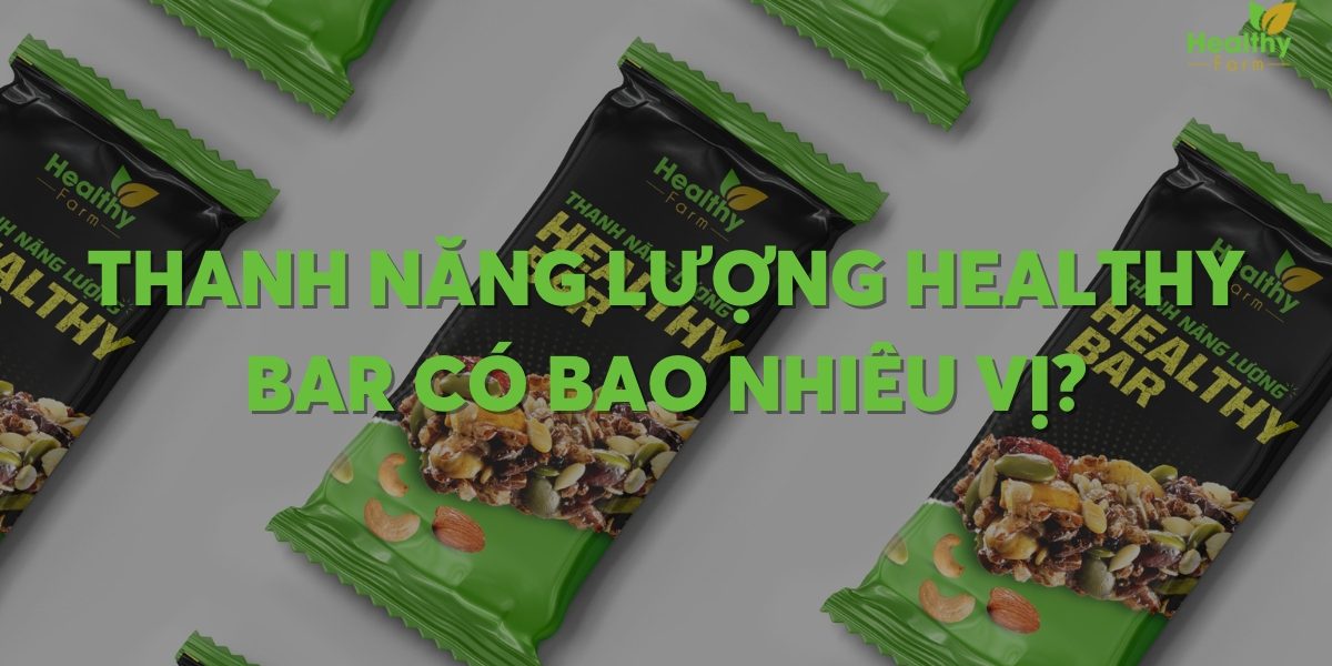 Thanh năng lượng Healthy Bar có bao nhiêu vị?