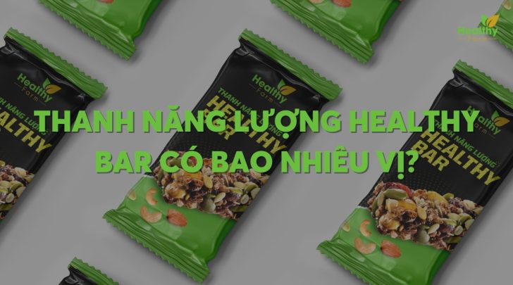 Thanh năng lượng Healthy Bar có bao nhiêu vị?